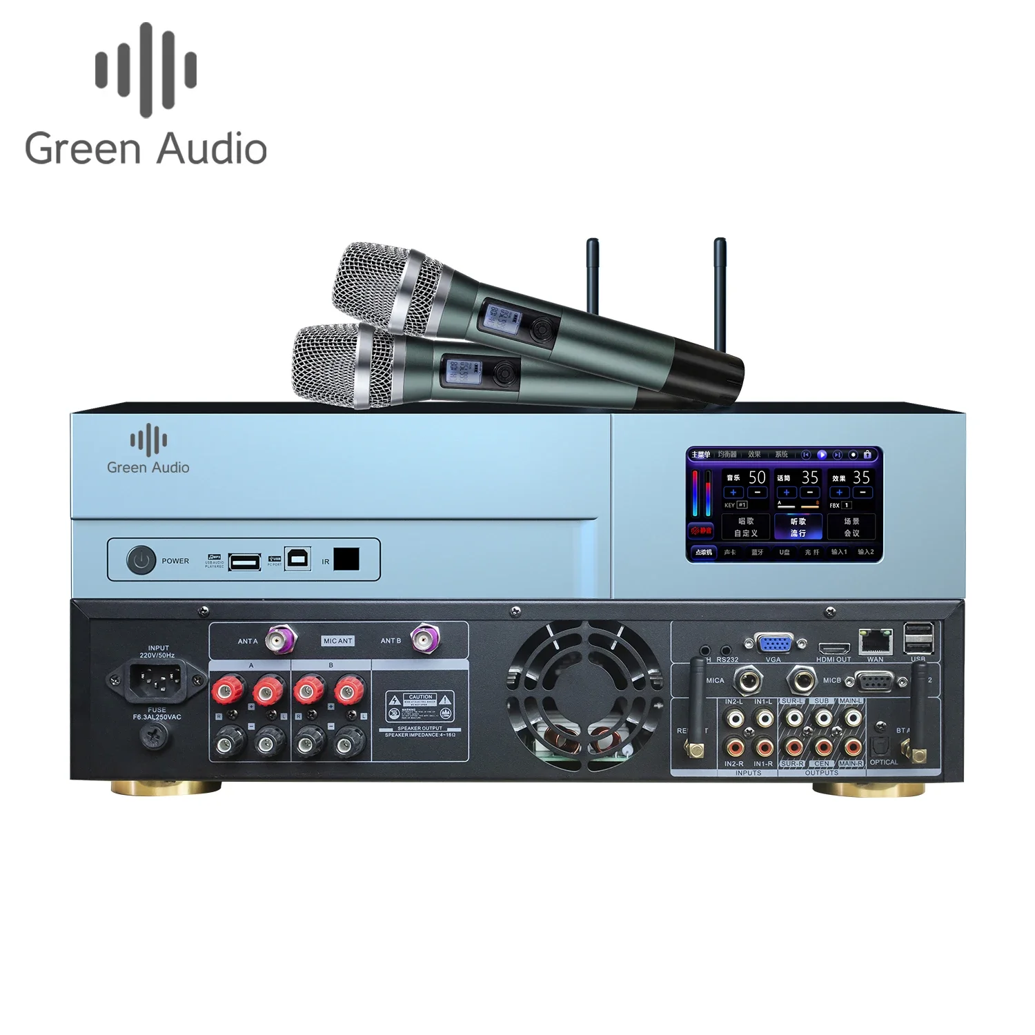 GAW-EA600 Factory direct sales professional high-power speaker amplifier stage karaoke conference four-in-one amplifier
GAW-EA600 Factory direct sales professional high-power speaker amplifier stage karaoke conference four-in-one amplifier