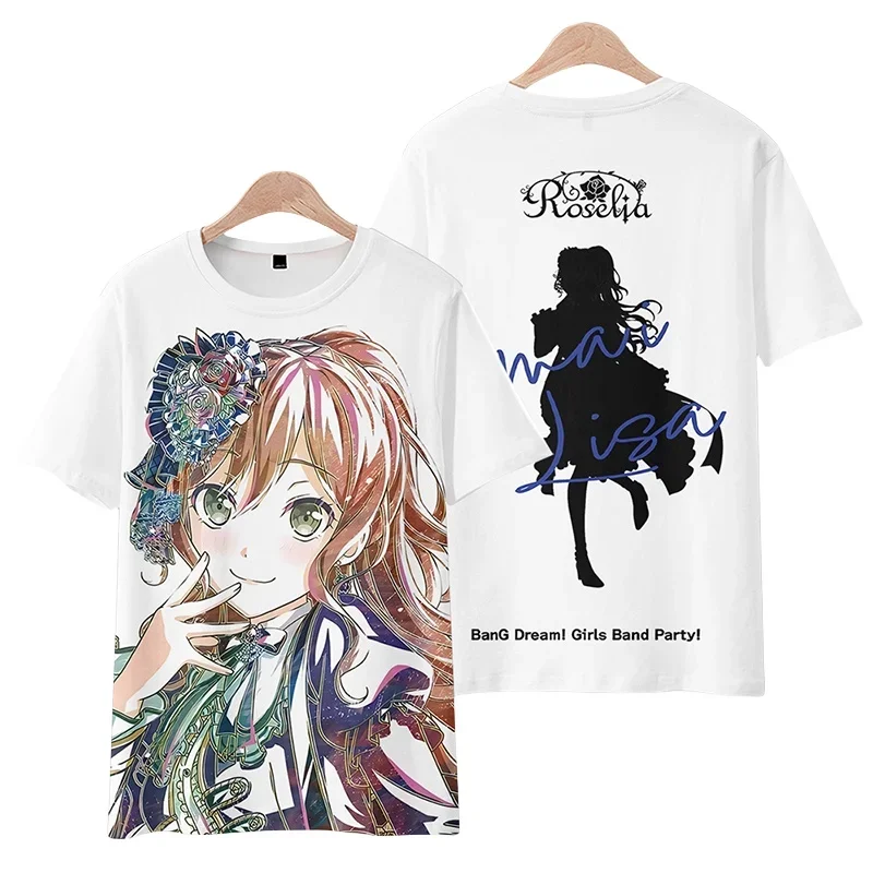 Bang Dream! Roselia-themed Short-sleeved T-shirts and Anime-style Clothing for Summer Available in Plus Sizes Material
Bang Dream! Roselia-themed Short-sleeved T-shirts and Anime-style Clothing for Summer Available in Plus Sizes Material