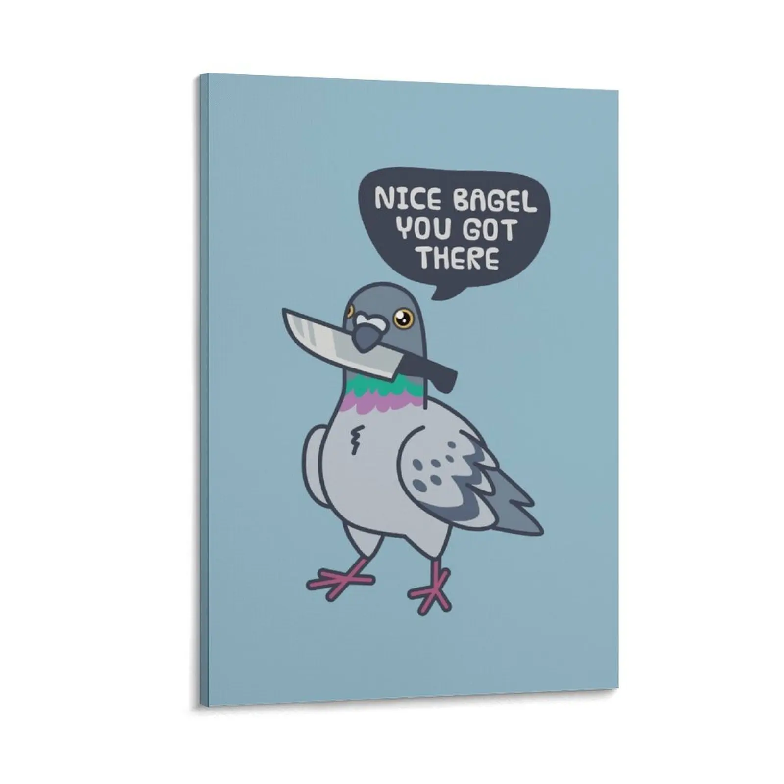Cute Pigeon With A Knife Canvas Painting office decoration decorative wall poster home decor
Cute Pigeon With A Knife Canvas Painting office decoration decorative wall poster home decor