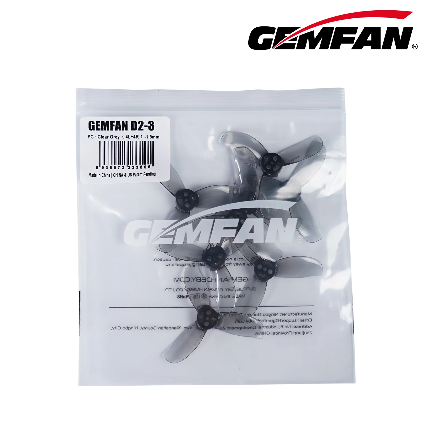 GEMFAN D2-3 Props for DJI O4 Cinewhoop, 8PCS (4CW+4CCW), T-Mount 1.5mm
GEMFAN D2-3 Props for DJI O4 Cinewhoop, 8PCS (4CW+4CCW), T-Mount 1.5mm