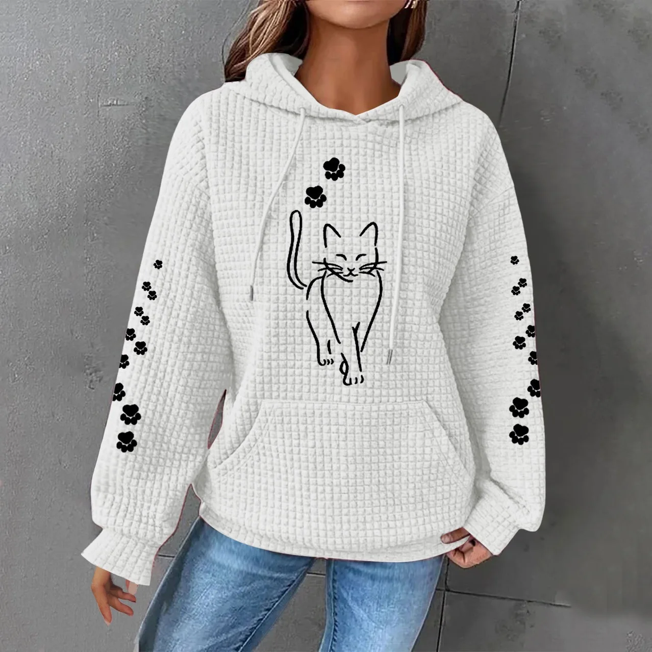 2025 New Cat Print Hoodie Casual women Long sleeved hooded pullover for Spring and Autumn Women's Clothing Plus size S-5XL
2025 New Cat Print Hoodie Casual women Long sleeved hooded pullover for Spring and Autumn Women's Clothing Plus size S-5XL