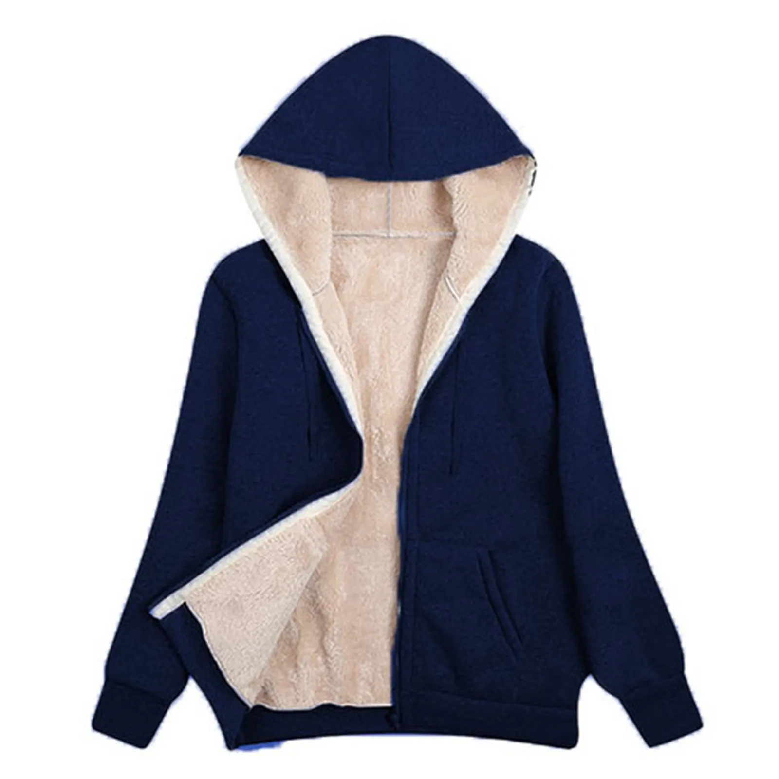 women Winter Lambswool Zipper Hoodies Thicken Warm Jackets Long Sleeve Sweatshirts Casual Sports Fleece Black Coats Hooded Coat
women Winter Lambswool Zipper Hoodies Thicken Warm Jackets Long Sleeve Sweatshirts Casual Sports Fleece Black Coats Hooded Coat