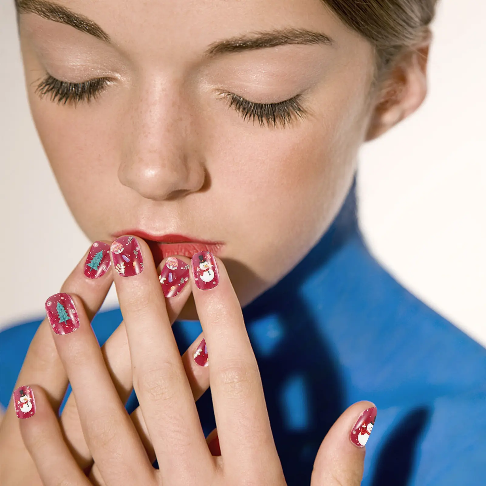96pcs Christmas False Nails for Stickers Full Coverage Nail Art Decoration Easy to Apply DIY Fake Tips
96pcs Christmas False Nails for Stickers Full Coverage Nail Art Decoration Easy to Apply DIY Fake Tips
