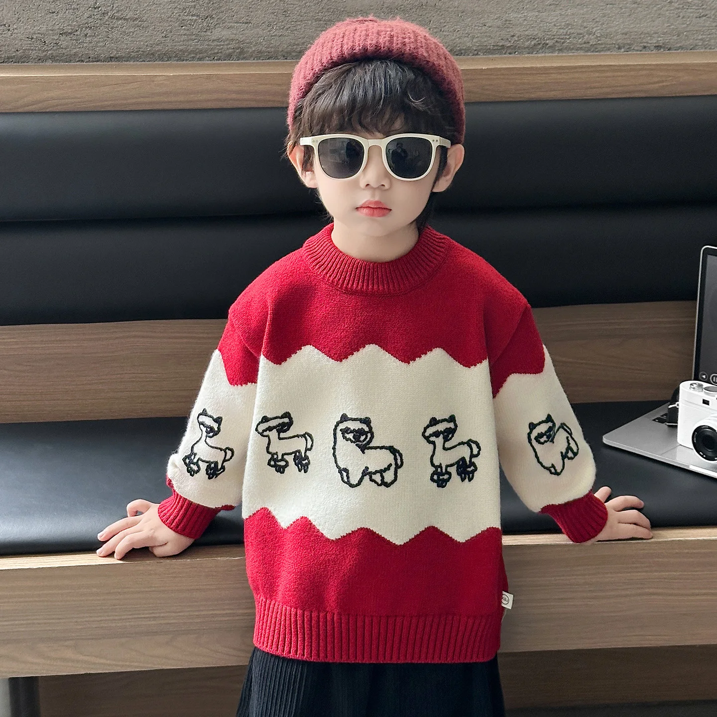 Thiened Cartoon Knitted Sweater for Boys Warm Faionable Autumn Winter Kids Clothing Soft Korean Sle Animal Patterned Top
Thiened Cartoon Knitted Sweater for Boys Warm Faionable Autumn Winter Kids Clothing Soft Korean Sle Animal Patterned Top