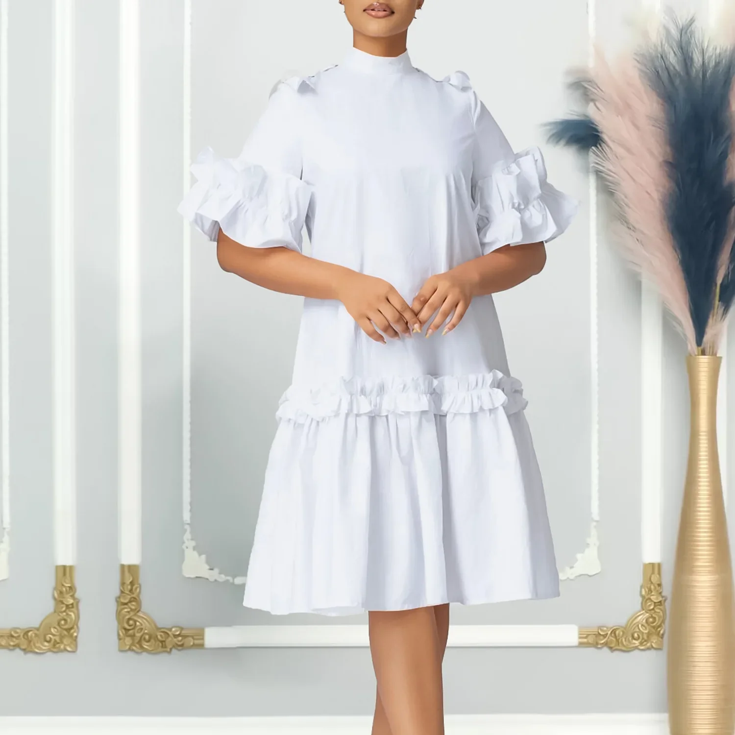 Women White Party Dress Long Dresses Ruffles Slit Slim Fit High Waist 2025 Summer Party Wedding Vestidos Elegant Vintage Loose
Women White Party Dress Long Dresses Ruffles Slit Slim Fit High Waist 2025 Summer Party Wedding Vestidos Elegant Vintage Loose