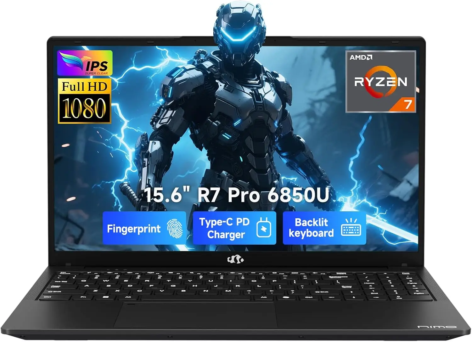 NIMO 15.6FHD Business Laptop, AMD Ryzen 7 PRO 6850U, 32GB LPDDR5 1TB SSD, Radeon 680M Graphics, (Beat i7-1360P Up to 4.7GHz)
NIMO 15.6FHD Business Laptop, AMD Ryzen 7 PRO 6850U, 32GB LPDDR5 1TB SSD, Radeon 680M Graphics, (Beat i7-1360P Up to 4.7GHz)