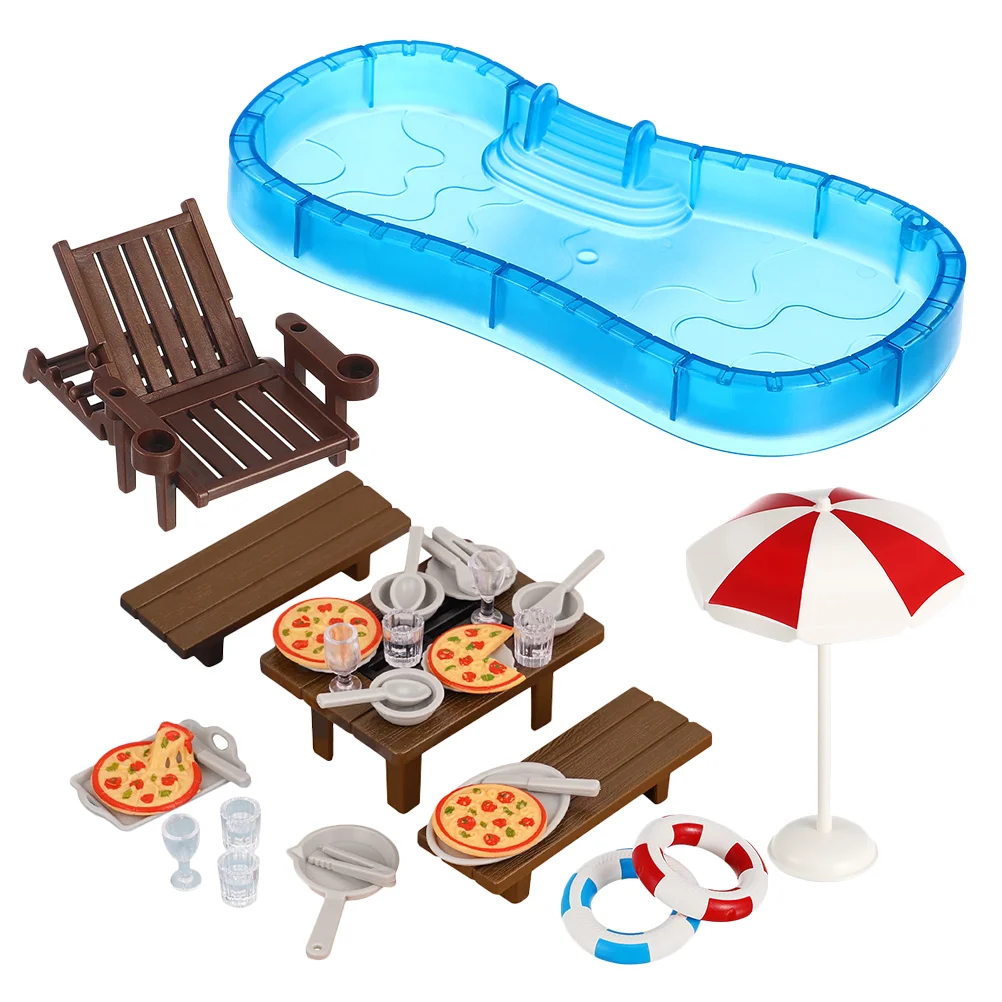 2 Sets Dollhouse Swimming Pool Decorations Dolls Bedroom Furniture Accessories Mini Garden
2 Sets Dollhouse Swimming Pool Decorations Dolls Bedroom Furniture Accessories Mini Garden
