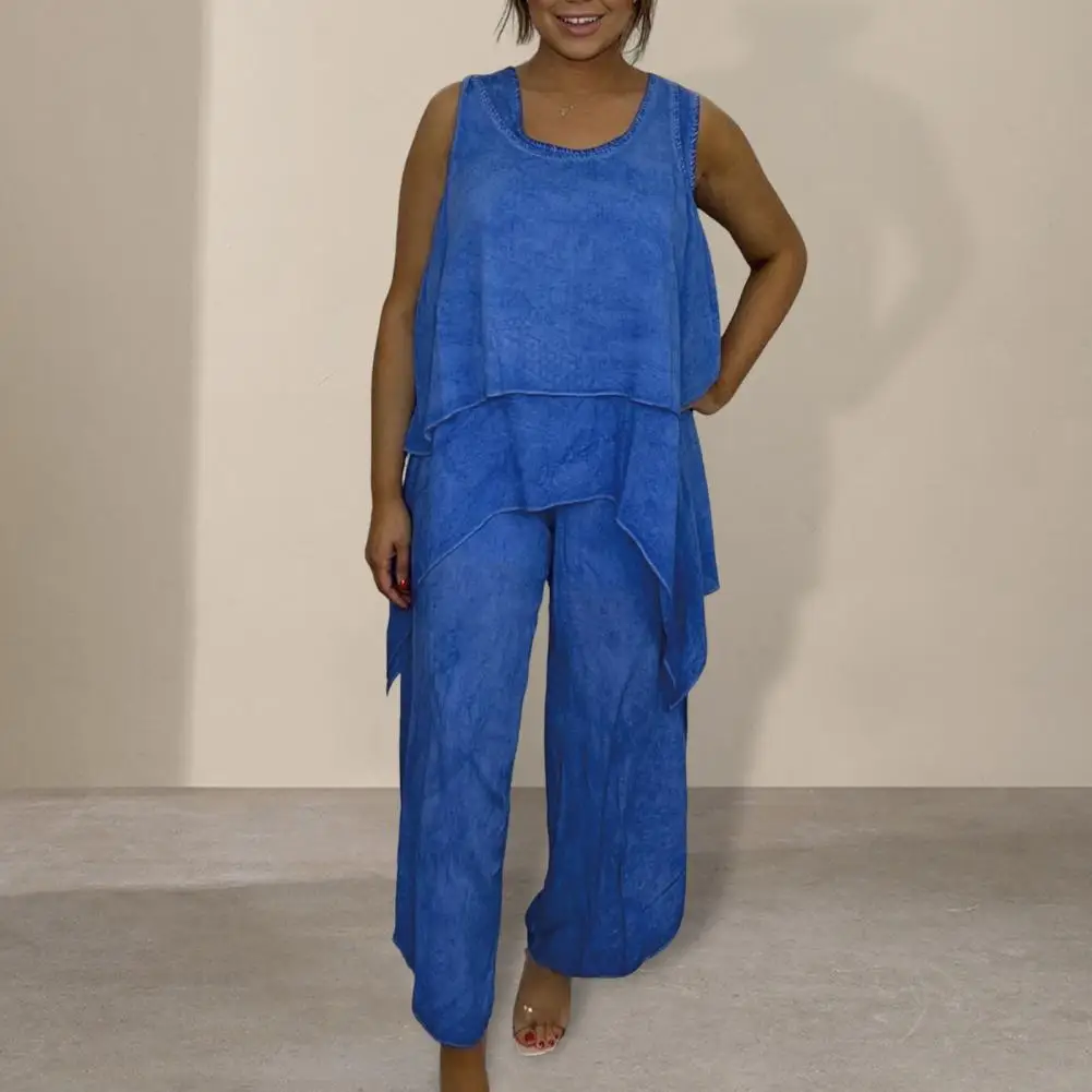 Women Vest Pants Suit Stylish Plus Size Women's 3-piece Set Irregular Hem Top Elastic Waist Pants Vest Suit for Daily Casual
Women Vest Pants Suit Stylish Plus Size Women's 3-piece Set Irregular Hem Top Elastic Waist Pants Vest Suit for Daily Casual