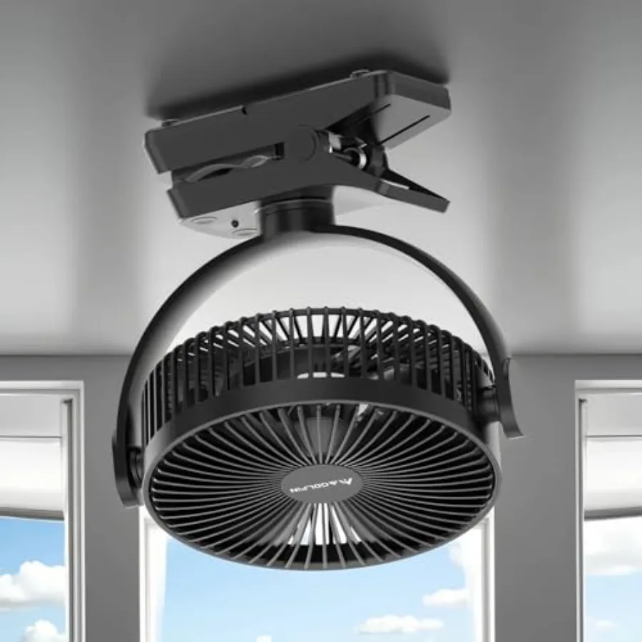8-inch Magnetic Cruise Ship Approved Fan 12000mAh Battery Operated Clip on Fan with 5 Speeds LED Lantern Timer Magnetically Sti
8-inch Magnetic Cruise Ship Approved Fan 12000mAh Battery Operated Clip on Fan with 5 Speeds LED Lantern Timer Magnetically Sti