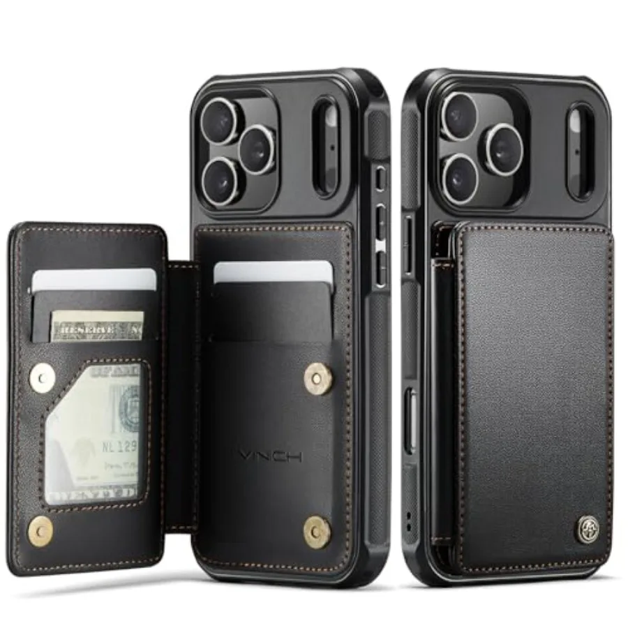 Чехол-кошелек для iPhone 17 Pro с держателем для карт, RFID-блокировка, кредитные слоты, подставка, противоударный чехол для телефона, подходит для 6,3 дюйма, черный
Чехол-кошелек для iPhone 17 Pro с держателем для карт, RFID-блокировка, кредитные слоты, подставка, противоударный чехол для телефона, подходит для 6,3 дюйма, черный