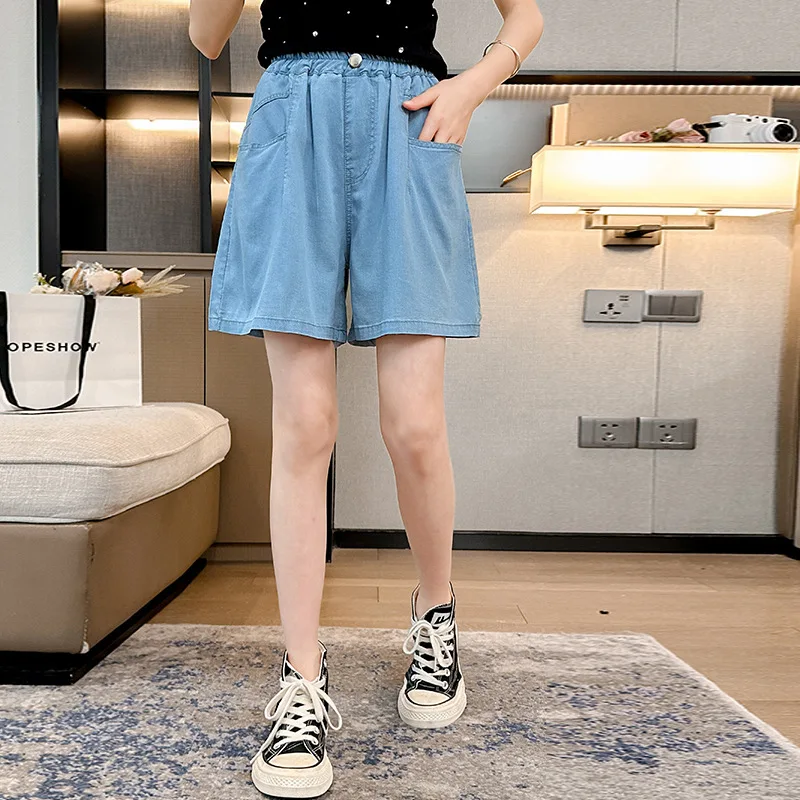 Girls Summer Shorts 2024 New Children Summer Pants Women Big Children Summer Slim Denim Quarter Trousers Korean Simple Style
Girls Summer Shorts 2024 New Children Summer Pants Women Big Children Summer Slim Denim Quarter Trousers Korean Simple Style