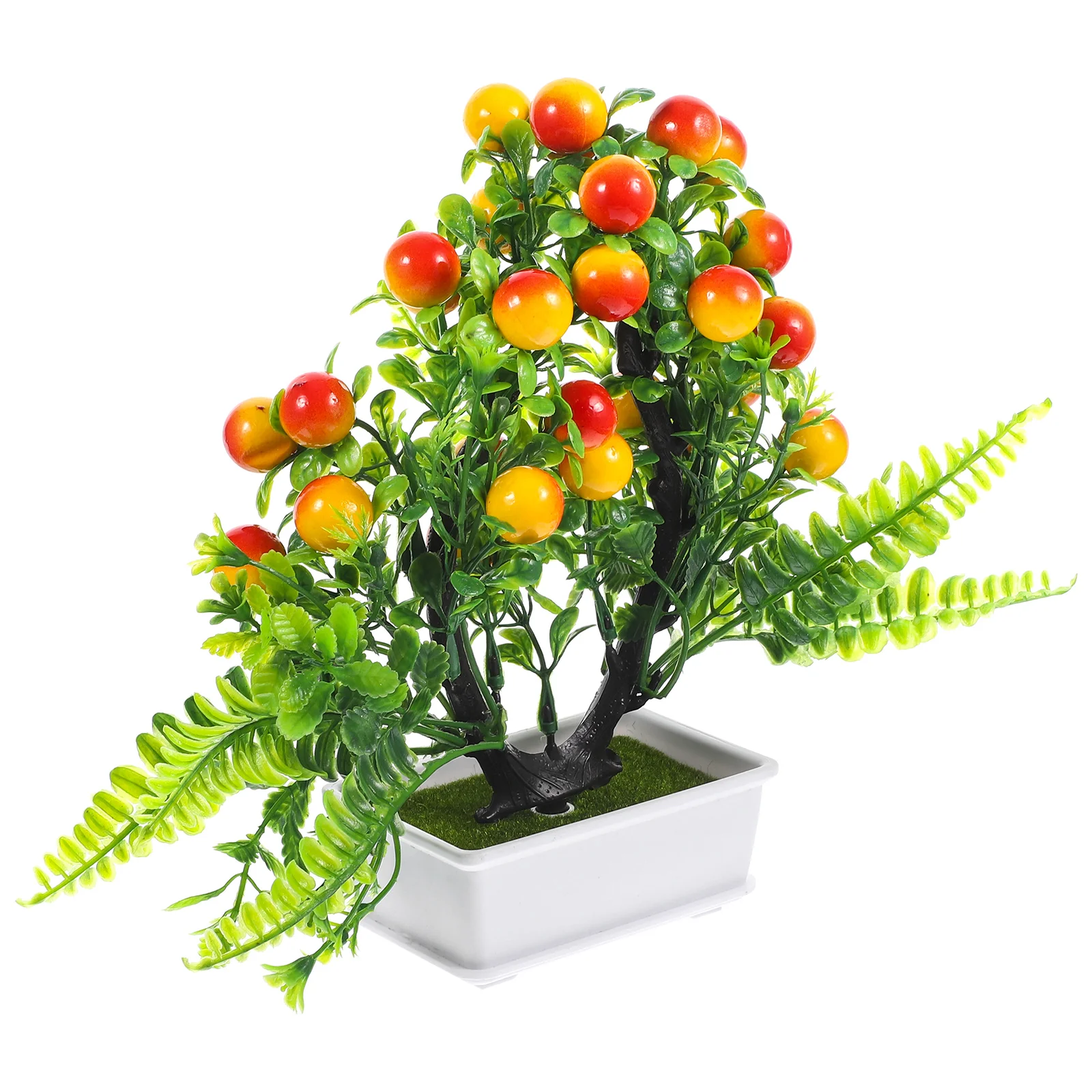 Realistic Bonsai Artificial Fruit Tree New White Gold Red Simulation Potted Plant Faux Green Plastic Lifelike Home
Realistic Bonsai Artificial Fruit Tree New White Gold Red Simulation Potted Plant Faux Green Plastic Lifelike Home