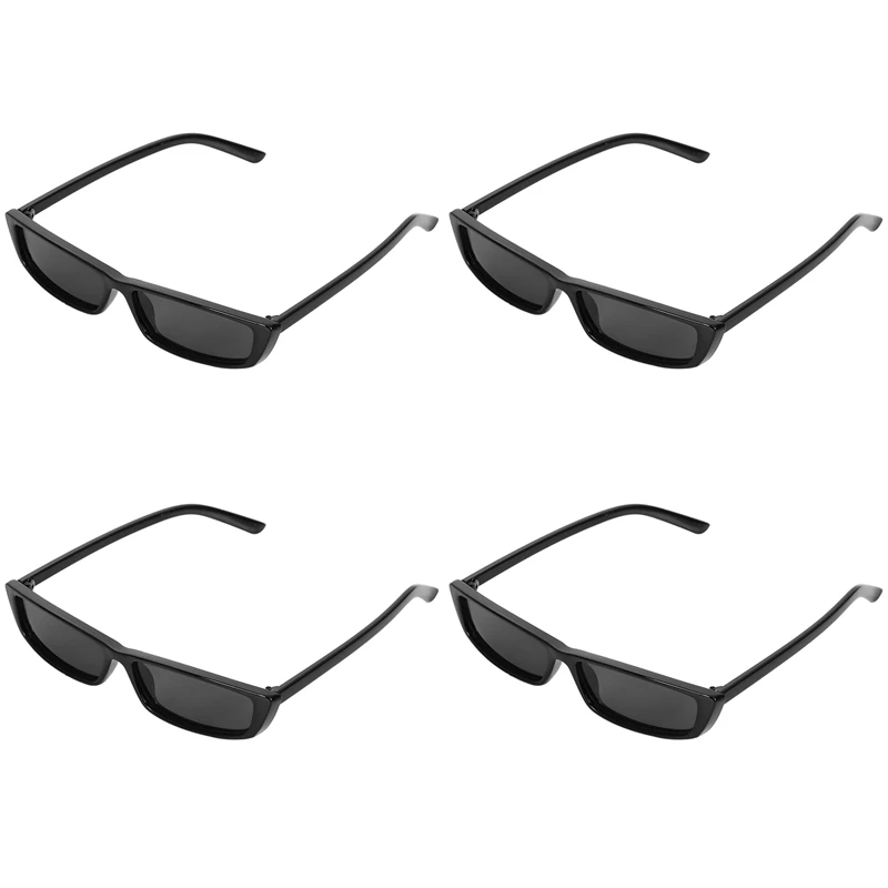 4X Vintage Rectangle Sunglasses Women Small Frame Sunglasses Retro Eyewear S17072 Black Frame Black
4X Vintage Rectangle Sunglasses Women Small Frame Sunglasses Retro Eyewear S17072 Black Frame Black