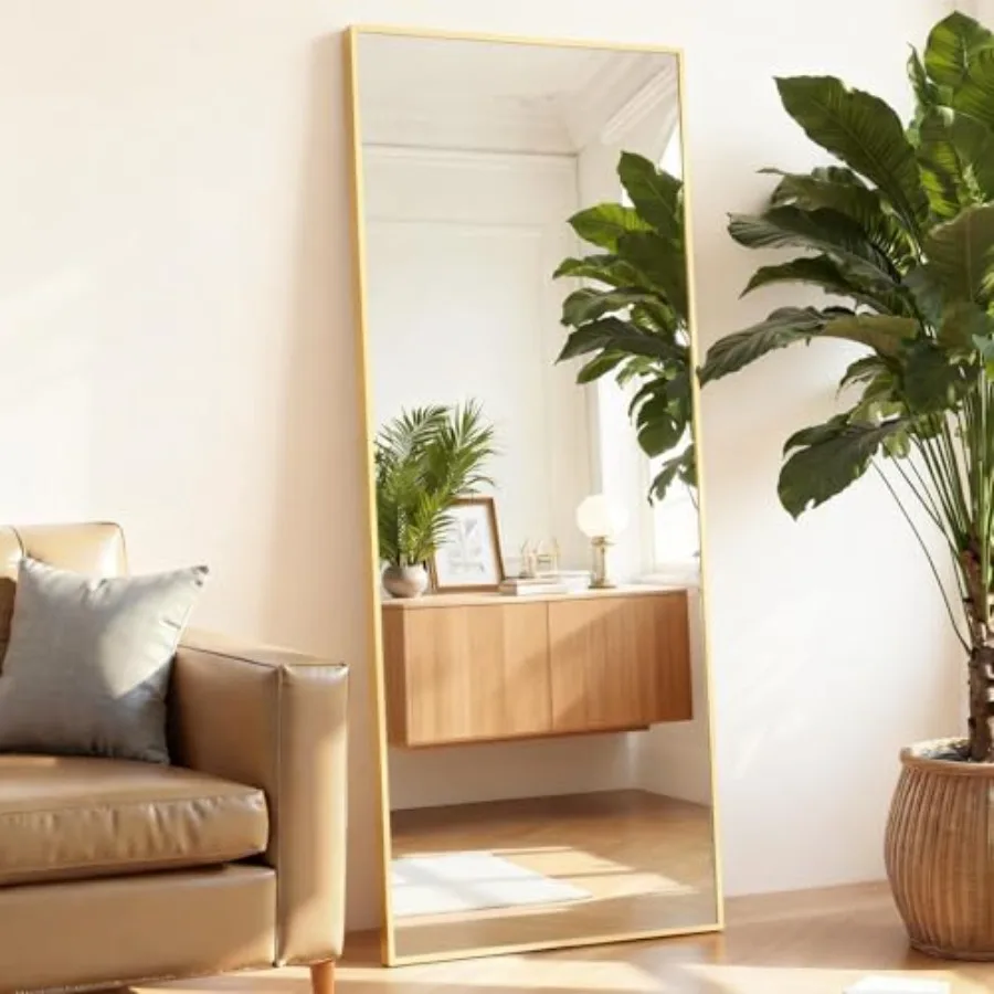 Mirror Full Length, Upgraded Body Wall Mirrors with Shatter-Proof Glass, Floor Standing, Hanging or Leaning, Tall Mirror with S
Mirror Full Length, Upgraded Body Wall Mirrors with Shatter-Proof Glass, Floor Standing, Hanging or Leaning, Tall Mirror with S