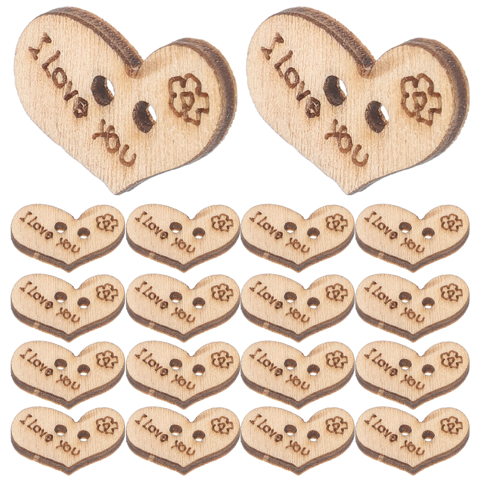 100pcs Heart Shape Wooden Decoration Buttons 15mmx11mm for Shirts Hats DIY Sewing Clothes Replacement Wood Material Craft
100pcs Heart Shape Wooden Decoration Buttons 15mmx11mm for Shirts Hats DIY Sewing Clothes Replacement Wood Material Craft