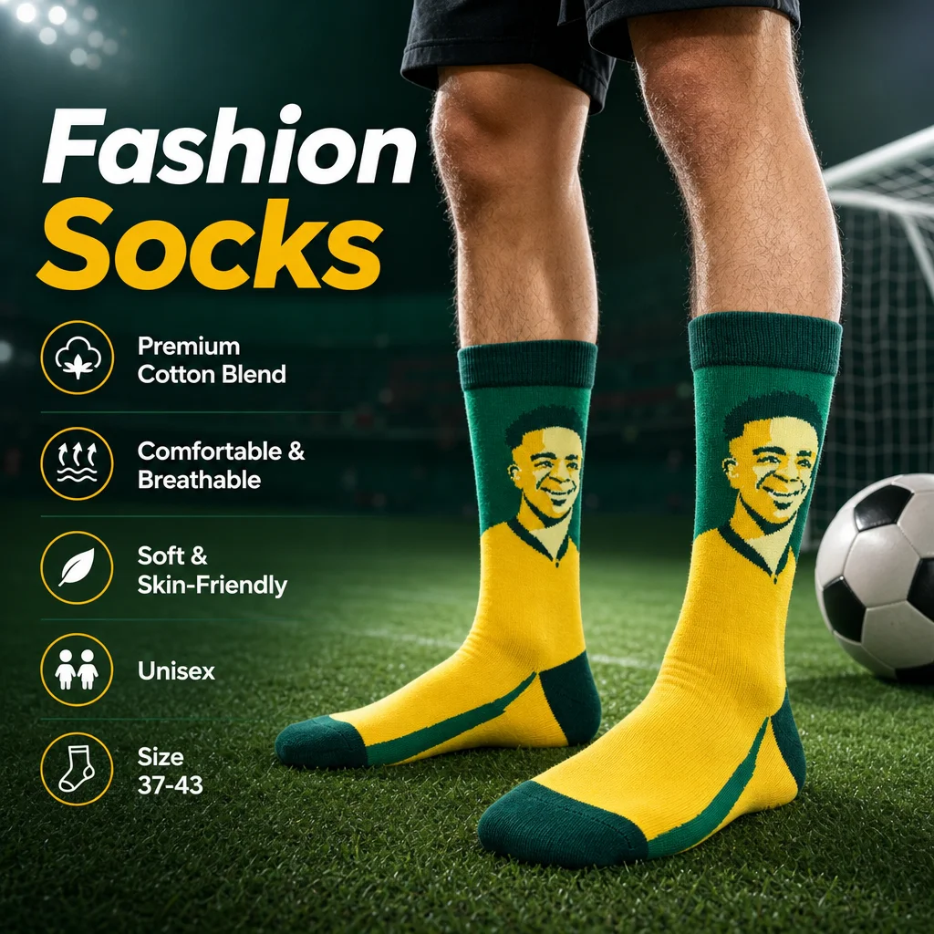 【1 pair】A must-have for football fans: Brazil-themed football socks, a versatile choice for both sport and leisure
【1 pair】A must-have for football fans: Brazil-themed football socks, a versatile choice for both sport and leisure