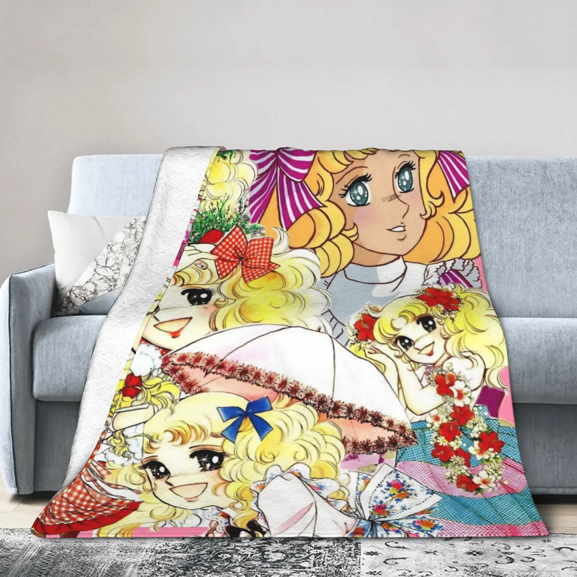 Candy Candy Japanese Cute Girl Fleece Throw Blanket Anime Manga Design for Bed Office Lightweight Knitted Multifunction Blanket
Candy Candy Japanese Cute Girl Fleece Throw Blanket Anime Manga Design for Bed Office Lightweight Knitted Multifunction Blanket