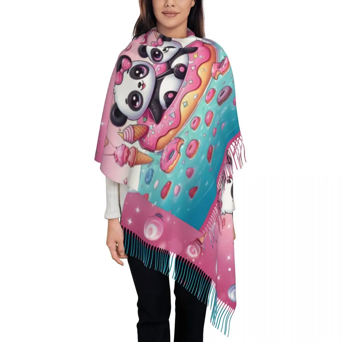 Индивидуальный принт Lce Cream Donut Panda аниме шарф для мужчин и женщин зимние теплые шарфы Kawaii мультяшная шаль 
Индивидуальный принт Lce Cream Donut Panda аниме шарф для мужчин и женщин зимние теплые шарфы Kawaii мультяшная шаль