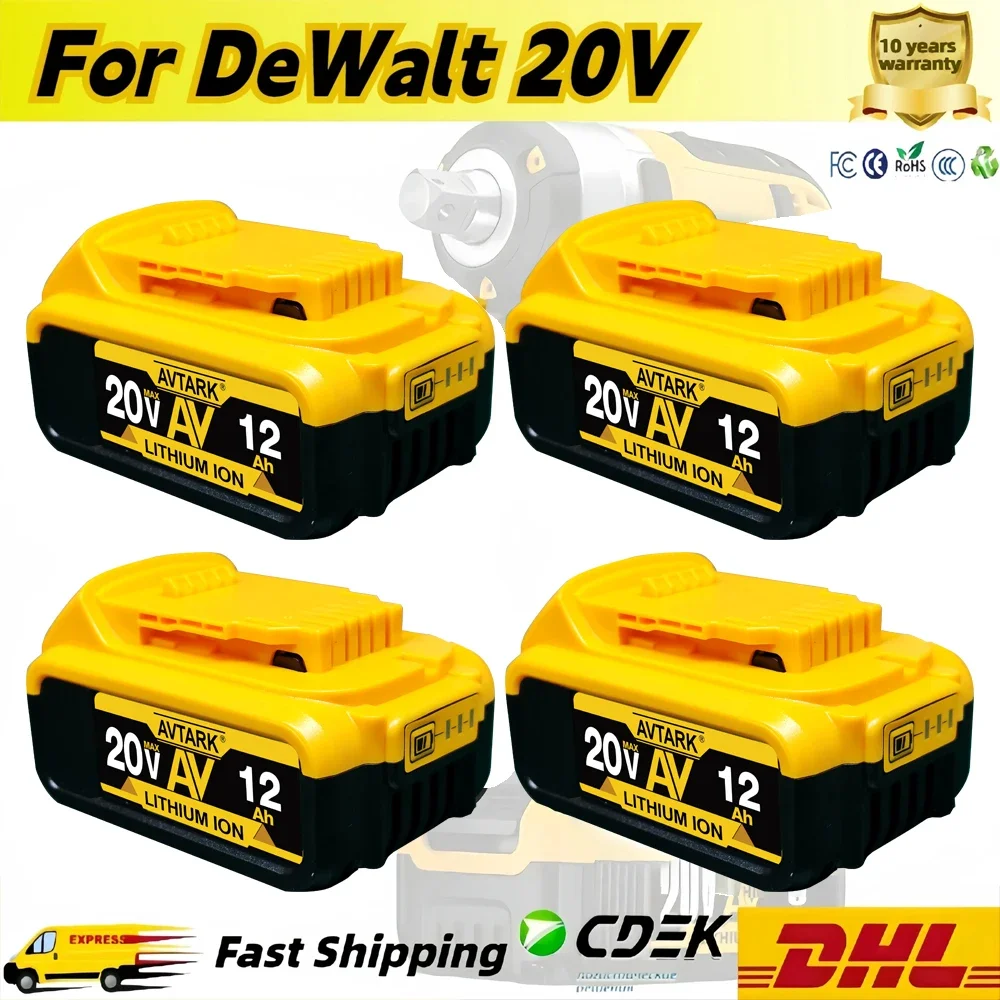 100% Genuine for DeWalt 20V 12.0Ah Battery - Rechargeable Lithium-Ion Replacement for DCB200 Power Tools, Original & Reliable 
100% Genuine for DeWalt 20V 12.0Ah Battery - Rechargeable Lithium-Ion Replacement for DCB200 Power Tools, Original & Reliable
