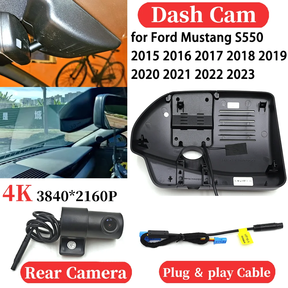 ZJCGO for Ford Mustang S550 2015-2023 UHD Car 4K Video Recorder DVR Dash Cam Dashboard Camera Plug and play Night Vision
ZJCGO for Ford Mustang S550 2015-2023 UHD Car 4K Video Recorder DVR Dash Cam Dashboard Camera Plug and play Night Vision