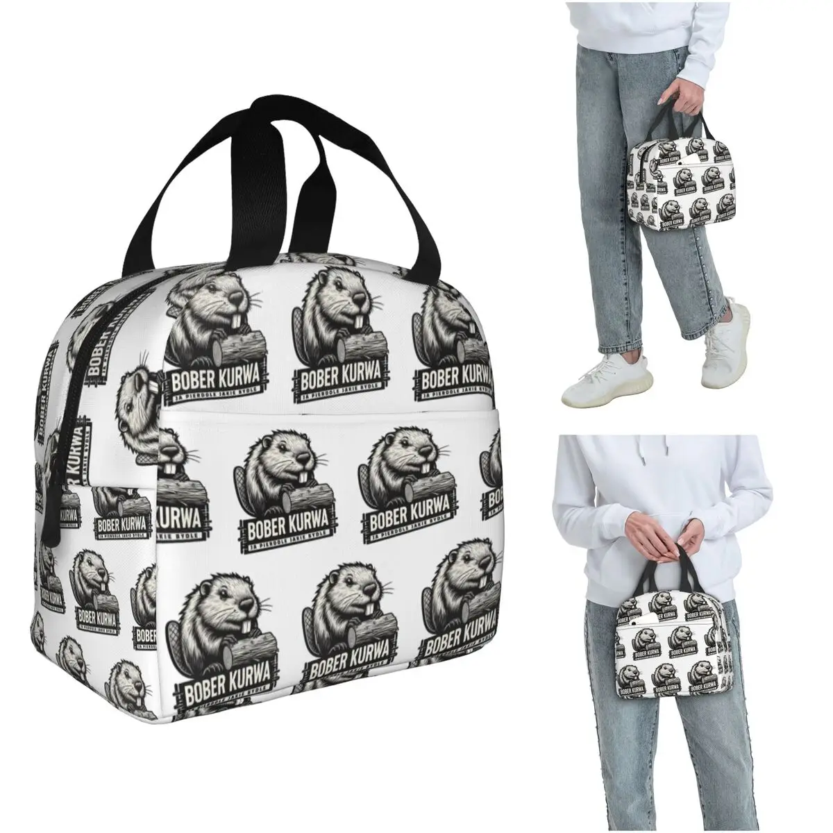 Poland Beaver Bober Polish Bobr Kurwa Insulated Lunch Bag for Women Kids Portable Food Boxes Thermal Lunch Box Tote
Poland Beaver Bober Polish Bobr Kurwa Insulated Lunch Bag for Women Kids Portable Food Boxes Thermal Lunch Box Tote
