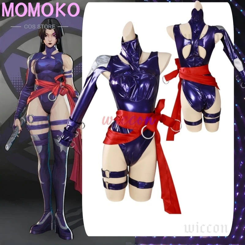 Rivals Psylocke Cosplay Costume Fantastic Women PU Jumpsuit for Female Disguise Fantasy Halloween Carnival Party Outfits
Rivals Psylocke Cosplay Costume Fantastic Women PU Jumpsuit for Female Disguise Fantasy Halloween Carnival Party Outfits