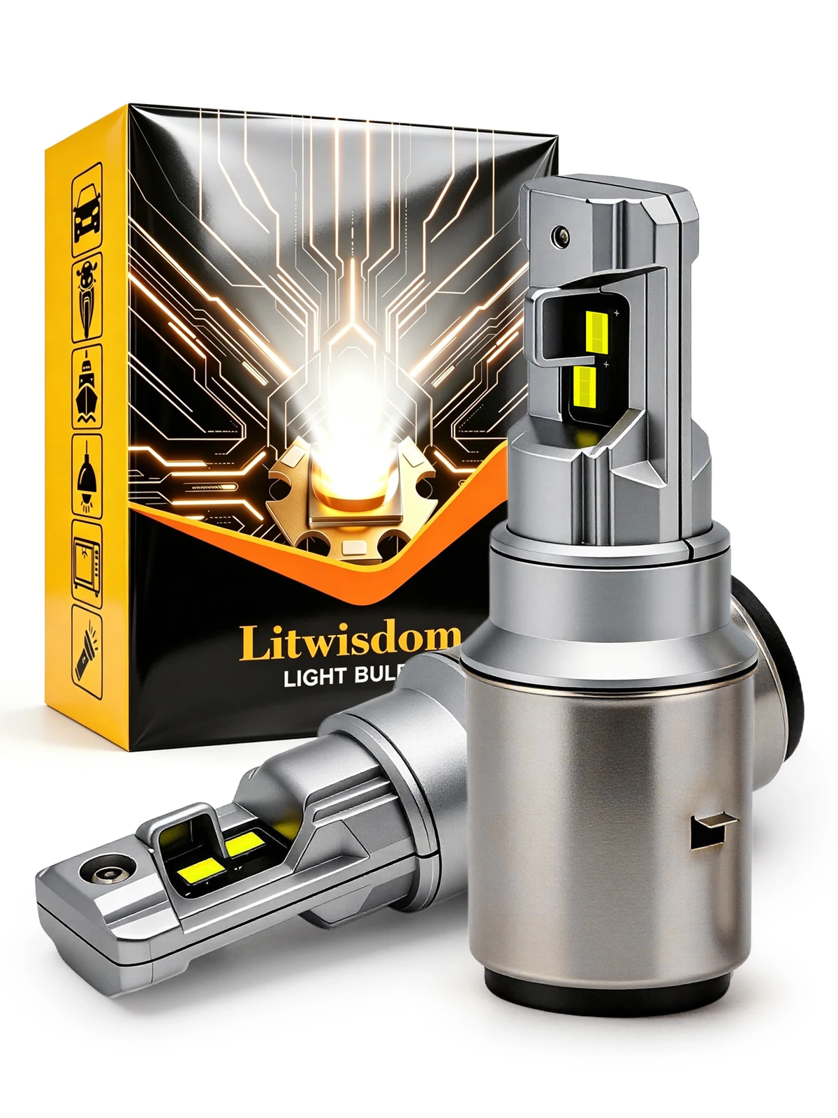2Pcs BA20D H6 LED Motorcycle Headlight 12V CANBUS Plug&Play Anti-glare 400LM Super Bright Motorbike Front Lamp for Scooter Moped
2Pcs BA20D H6 LED Motorcycle Headlight 12V CANBUS Plug&Play Anti-glare 400LM Super Bright Motorbike Front Lamp for Scooter Moped