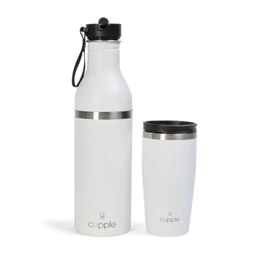 Tumbler, Stainless Steel 2-in-1 Travel Coffee Mug and Water Bottle, Leak Proof Insulated Cup for Hot and Cold Drinks, BPA Free,
Tumbler, Stainless Steel 2-in-1 Travel Coffee Mug and Water Bottle, Leak Proof Insulated Cup for Hot and Cold Drinks, BPA Free,