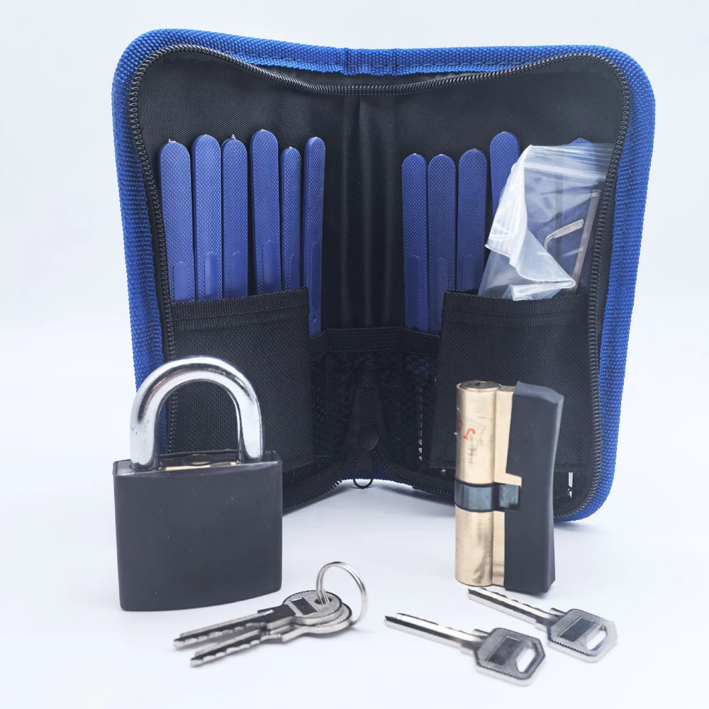 Locksmith Tools with Blue Handle Beginner and Locksmith Practice Picktools Padlock Professional Tools
Locksmith Tools with Blue Handle Beginner and Locksmith Practice Picktools Padlock Professional Tools