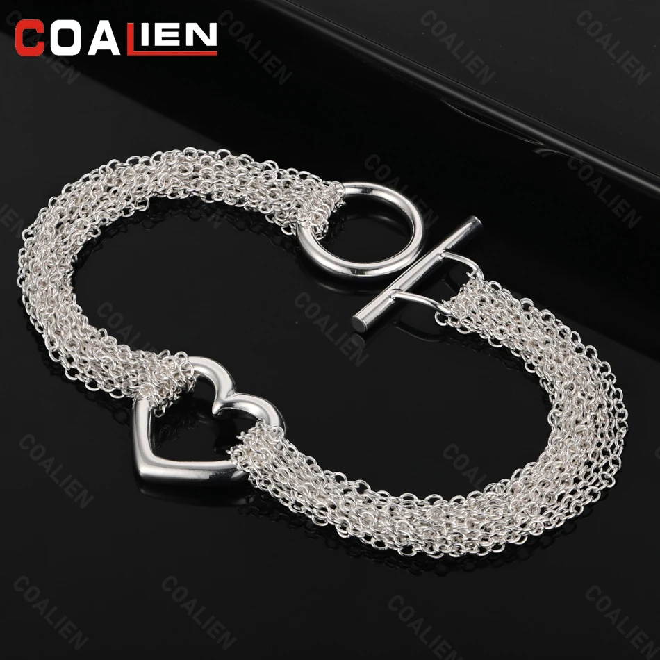 Coalien 925 Sterling Silver Women'S Charm Jewelry Fashion Flow Comb Heart Bracelet Korean Version Hot Sale Spot Supply Bracelet
Coalien 925 Sterling Silver Women'S Charm Jewelry Fashion Flow Comb Heart Bracelet Korean Version Hot Sale Spot Supply Bracelet