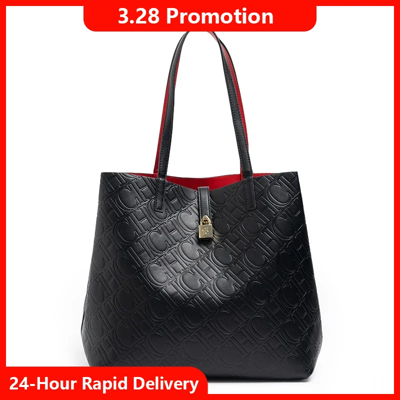 CH Solid Color Women's Bucket Bag Classic Luxury Letter Printing Simple Commuting Large Capacity Women's Handbag
CH Solid Color Women's Bucket Bag Classic Luxury Letter Printing Simple Commuting Large Capacity Women's Handbag