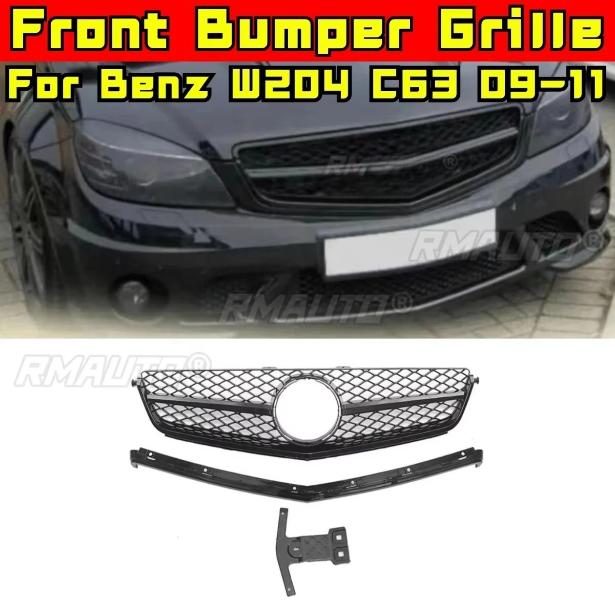 Car Bumper Grill Decorative Strips Racing Grille Body Kit Front Bumper Grill For Mercedes Benz W204 C63 2009-2011 Exterior Part
Car Bumper Grill Decorative Strips Racing Grille Body Kit Front Bumper Grill For Mercedes Benz W204 C63 2009-2011 Exterior Part