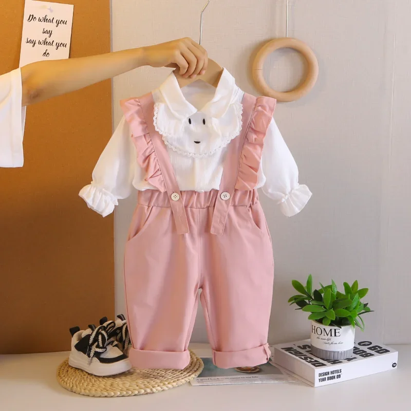 New Spring Autumn Baby Clothes Suit Children Girls Long Sleeved Shirt Overalls 2Pcs/Sets Fashion Infant Clothing Kids Tracksuits
New Spring Autumn Baby Clothes Suit Children Girls Long Sleeved Shirt Overalls 2Pcs/Sets Fashion Infant Clothing Kids Tracksuits