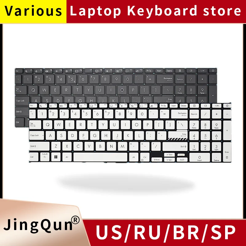 US/RU Russian Keyboard For ASUS Vivobook 17 X1702 X1702Z X1702ZA X1703 X1703ZA with backlit Layout
US/RU Russian Keyboard For ASUS Vivobook 17 X1702 X1702Z X1702ZA X1703 X1703ZA with backlit Layout