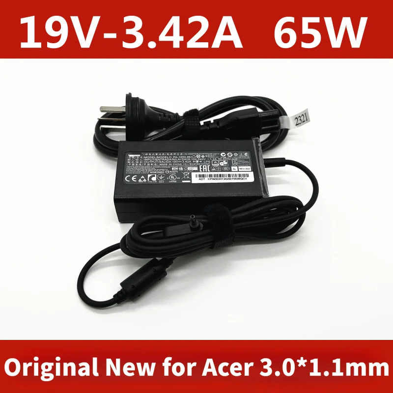 Original New 65W 19V 3.42A Laptop AC Power Adapter Charger For ACER Aspire S3 S5 S7 P3 Iconia C740 C720 Tab W500 W700 C740 C910
Original New 65W 19V 3.42A Laptop AC Power Adapter Charger For ACER Aspire S3 S5 S7 P3 Iconia C740 C720 Tab W500 W700 C740 C910