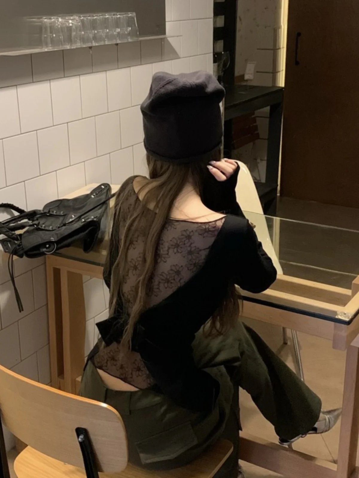 Pure Desire Long Sve Lace Ba Knot T-irt Autumn Waist Cinching Slimming Versatile Spicy Girl Top Outerwear
Pure Desire Long Sve Lace Ba Knot T-irt Autumn Waist Cinching Slimming Versatile Spicy Girl Top Outerwear