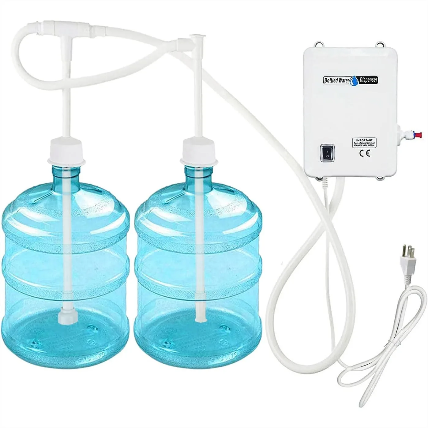 110V Drinking Water Pump for 5 Gallon Bottle Dispenser, Dual Inlet for Fridge Ice Maker Coffee Machine Faucet
110V Drinking Water Pump for 5 Gallon Bottle Dispenser, Dual Inlet for Fridge Ice Maker Coffee Machine Faucet