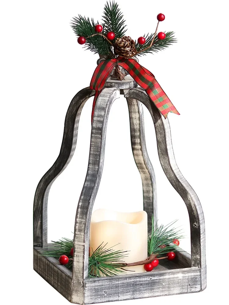 Christmas Candlestick Wooden Art Storm Lantern Decoration Scene Desktop Window Decorative Ornaments
Christmas Candlestick Wooden Art Storm Lantern Decoration Scene Desktop Window Decorative Ornaments