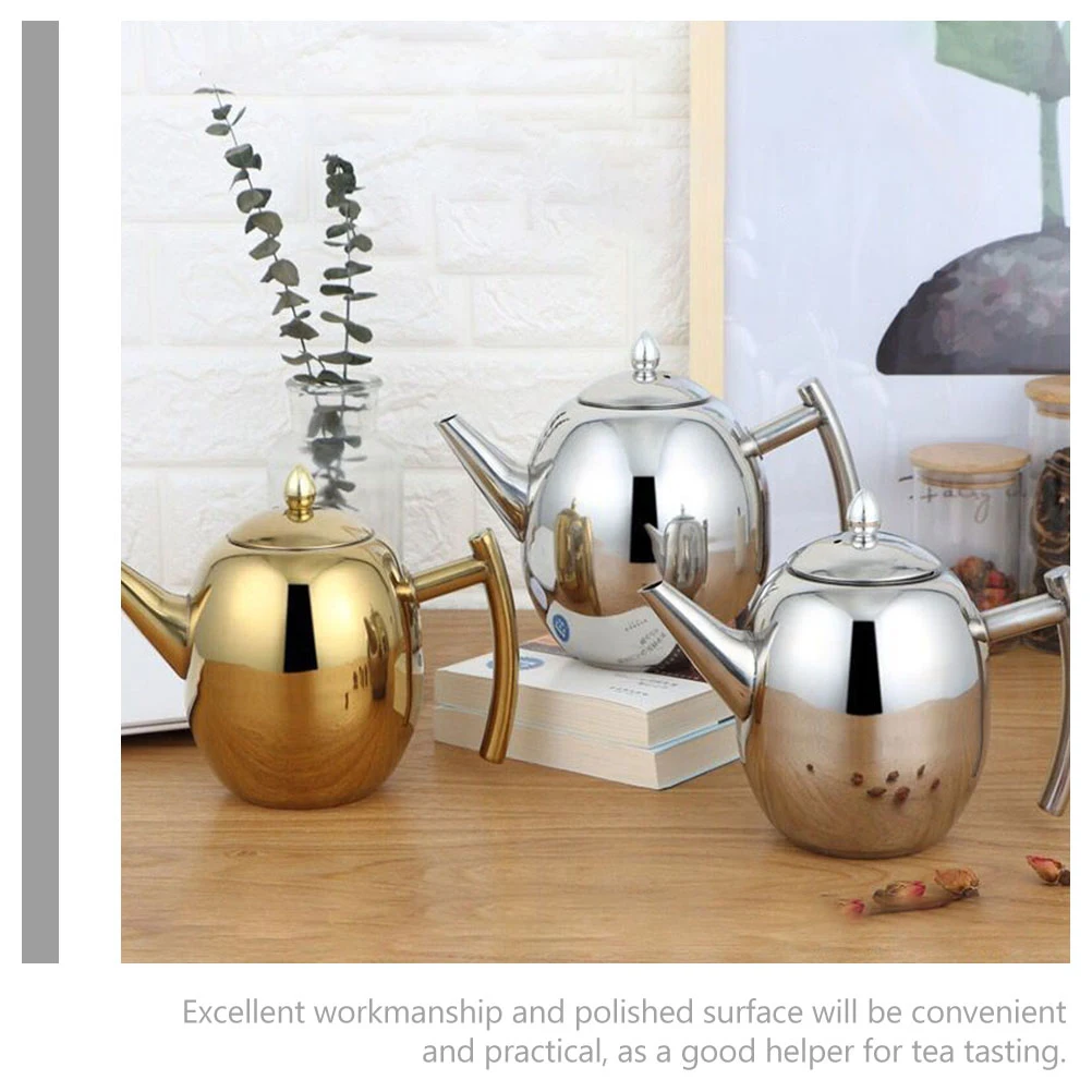 Stainless Steel Tea Pot Kettle Home Decor Travel Teapot for Tasting Modern Desktop Kitchen Bar Reliable Lightweight
Stainless Steel Tea Pot Kettle Home Decor Travel Teapot for Tasting Modern Desktop Kitchen Bar Reliable Lightweight