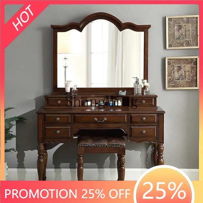 SM new fashion exquisite solid wood dresser bedroom modern simple makeup table storage cabinet integrated table
SM new fashion exquisite solid wood dresser bedroom modern simple makeup table storage cabinet integrated table