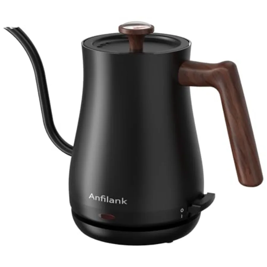 Gooseneck Electric Kettle with Thermometer 0.8L Small Electric Tea Kettle 1200W Fast Heat Precision Pour for Coffee and Tea Aut
Gooseneck Electric Kettle with Thermometer 0.8L Small Electric Tea Kettle 1200W Fast Heat Precision Pour for Coffee and Tea Aut