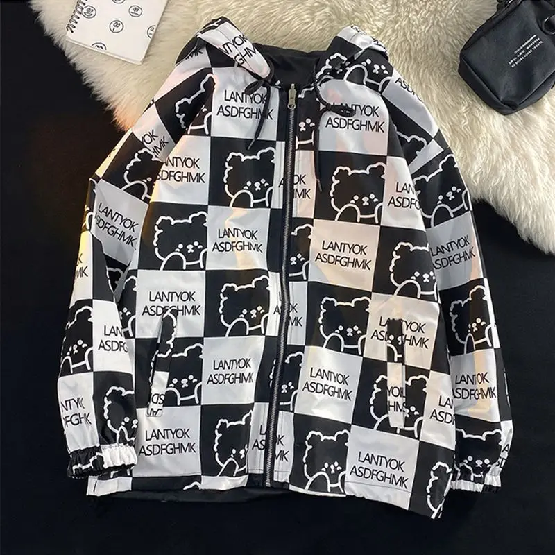 Jackets for Men Clothing Casual Loose Printed Top Reversible Jacket Coat Spring and Autumn Korean Version New Hoodie Man Coats
Jackets for Men Clothing Casual Loose Printed Top Reversible Jacket Coat Spring and Autumn Korean Version New Hoodie Man Coats
