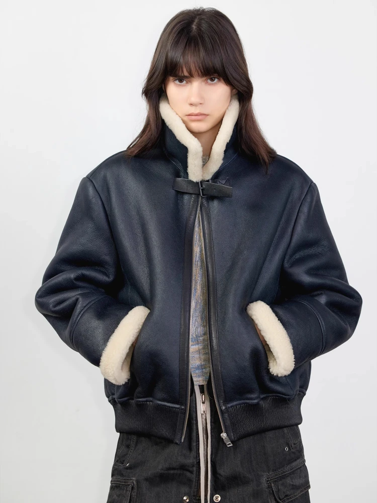 High-end Luxury Merino Sheep Fur Motorcycle Jackets for Women 2026 New Simple Classic Winter Genuine Leather Real Fur Coat
High-end Luxury Merino Sheep Fur Motorcycle Jackets for Women 2026 New Simple Classic Winter Genuine Leather Real Fur Coat