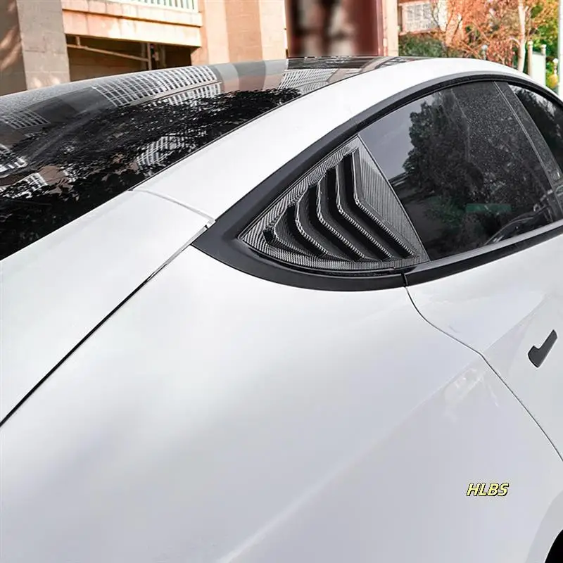 Car Rear Side Window Louvers Air Vent Scoop Shades Cover Blinds Trim For Tesla Model 3 2017-2023 Y 2020+
Car Rear Side Window Louvers Air Vent Scoop Shades Cover Blinds Trim For Tesla Model 3 2017-2023 Y 2020+