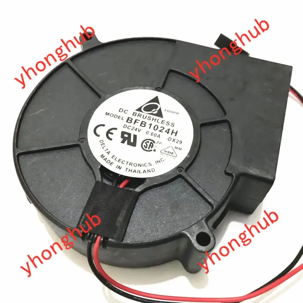 Delta Electronics BFB1024H DX29 DC 24 В 0,60 А 97X97X33 мм 2-проводной охлаждающий вентилятор для сервера
Delta Electronics BFB1024H DX29 DC 24 В 0,60 А 97X97X33 мм 2-проводной охлаждающий вентилятор для сервера