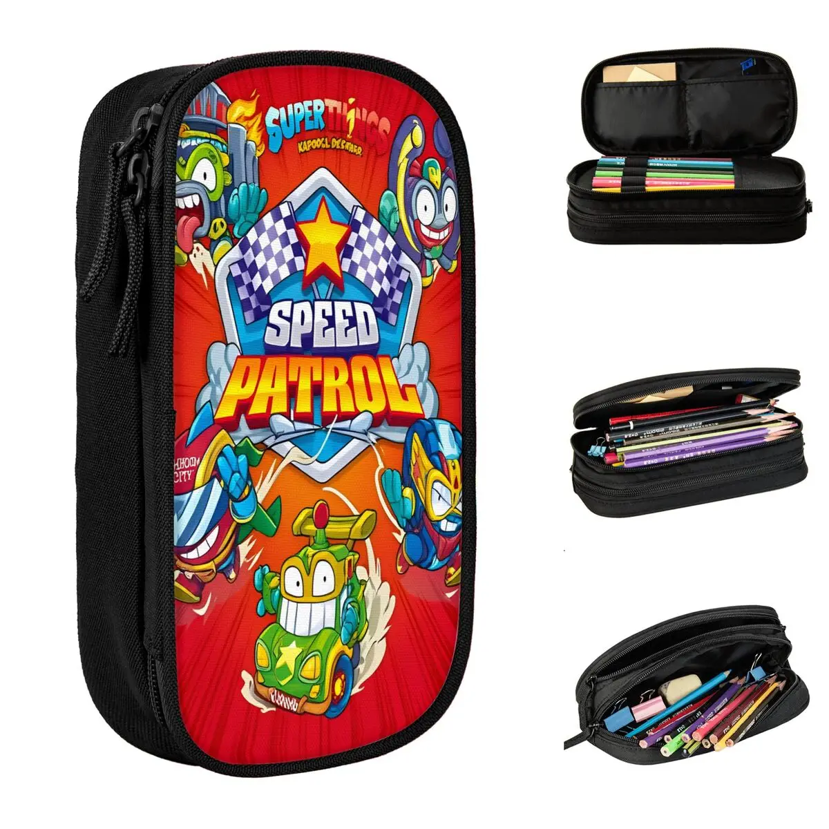 New SuperThings Cartoon Pencil Cases Super Zings Kindergarten Pencilcases Pen Holder Kids Bags Students School Zipper Stationery
New SuperThings Cartoon Pencil Cases Super Zings Kindergarten Pencilcases Pen Holder Kids Bags Students School Zipper Stationery