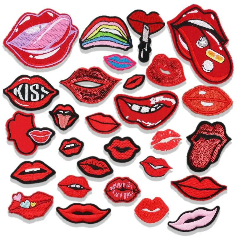 Blazing Sun Red Lips Embroidery Label Lips Mouth Embroidery Cloth Sticker Clothing Clothes Hole Patch Sticker
Blazing Sun Red Lips Embroidery Label Lips Mouth Embroidery Cloth Sticker Clothing Clothes Hole Patch Sticker
