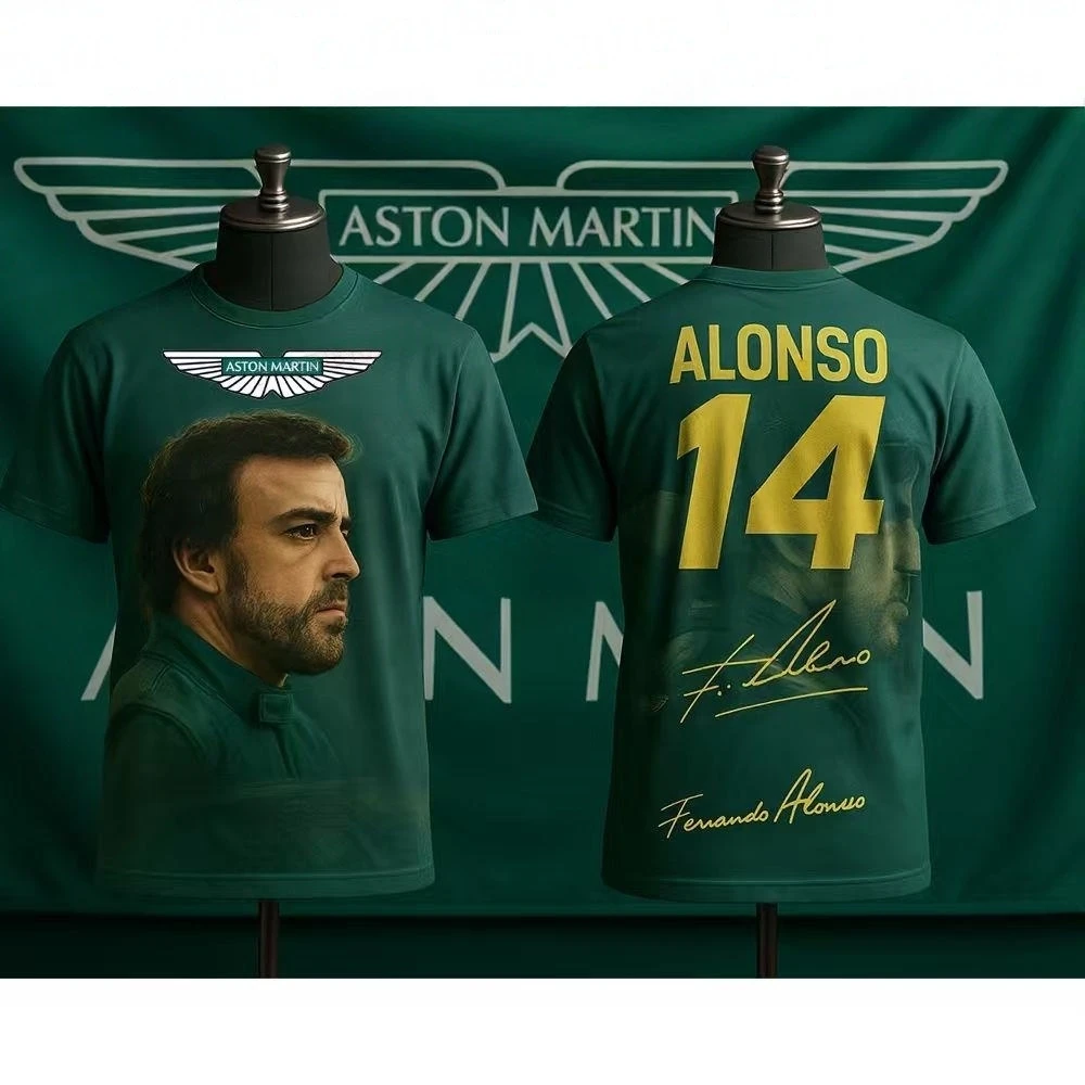 Aston Martin 2026 T-Shirt Men Pure Cotton Motorcycle Jersey Fernando Alonso 14 Racing Suit AMR Collectible Fan James Bond
Aston Martin 2026 T-Shirt Men Pure Cotton Motorcycle Jersey Fernando Alonso 14 Racing Suit AMR Collectible Fan James Bond
