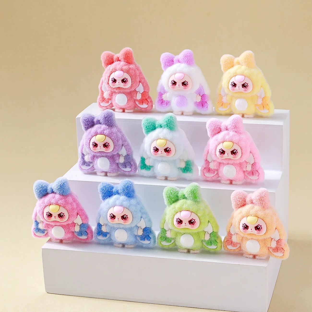 New 10pcs/Set Mini Flocking Colorful Bow Baby Three Doll Cute Anime Figure Blind Bag Office Desk Ornaments Trendy Toys Gift
New 10pcs/Set Mini Flocking Colorful Bow Baby Three Doll Cute Anime Figure Blind Bag Office Desk Ornaments Trendy Toys Gift