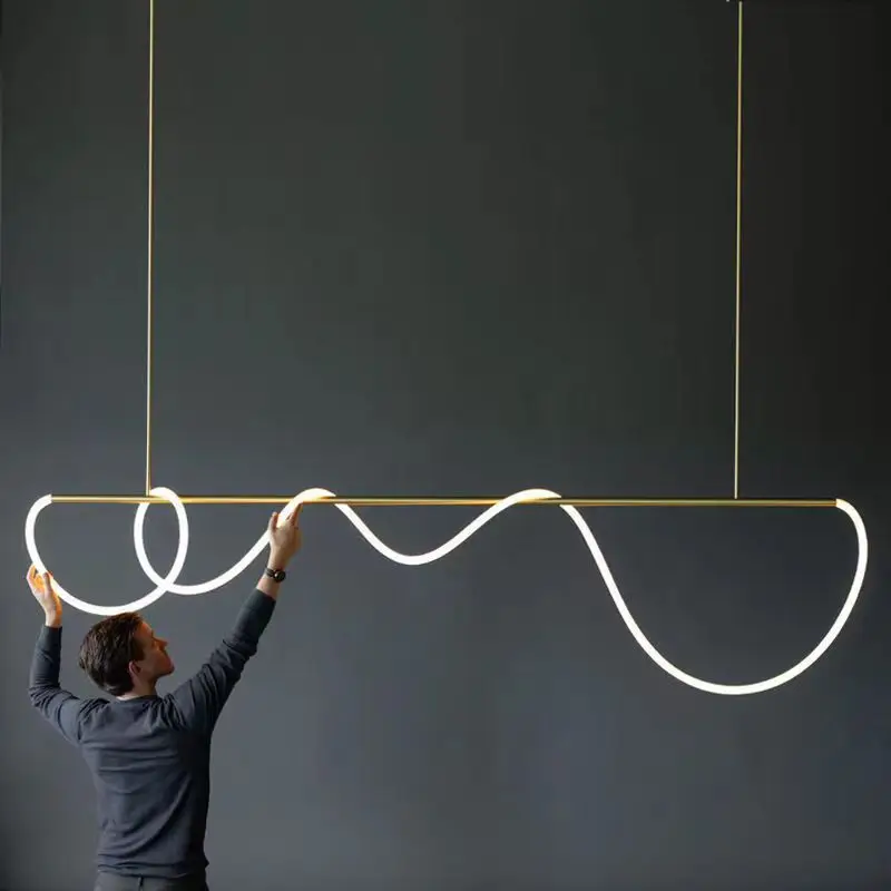 Nordic Designer Restaurant Pendant Light Minimalist Exhibition Hall Luxury Note Bar Lamp Office Long Dining Table Lighting
Nordic Designer Restaurant Pendant Light Minimalist Exhibition Hall Luxury Note Bar Lamp Office Long Dining Table Lighting
